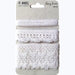 49 AND MARKET CROCHET RIBBON 1METRE WHITE - LT-89197