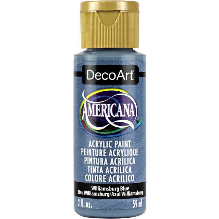 DECOART AMERICANA ACRYLIC PAINT 2OZ -WILLIAMSBURG BLUE- DA040