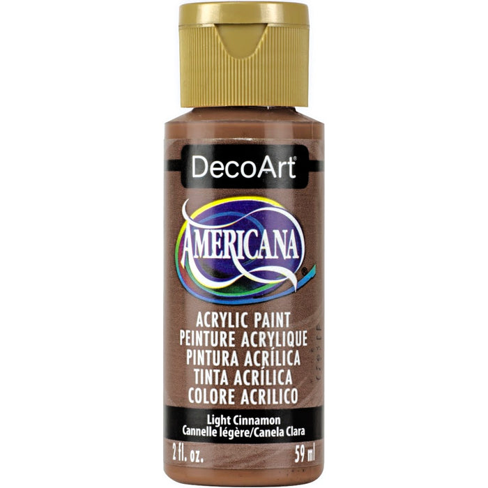 DECOART AMERICANA ACRYLIC PAINT 2OZ - LIGHTT CINNAMN -DA114