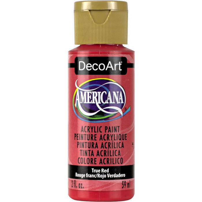 DECOART AMERICANA ACRYLIC PAINT  TRUE RED- DA129