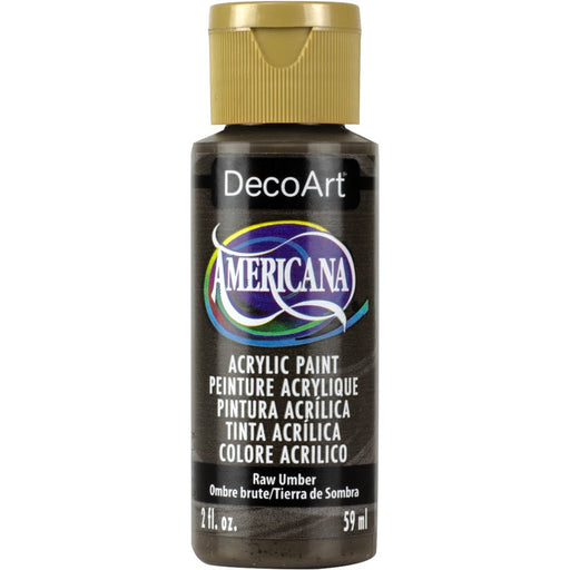 DECOART AMERICANA ACRYLIC PAINT 2OZ - RAW UMBER -DA130