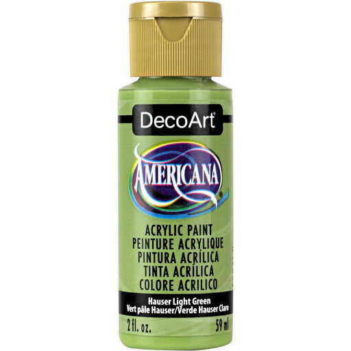 DECOART AMERICANA ACRYLIC PAINT 2OZ - HAUSER LIGHT GREEN -DA131