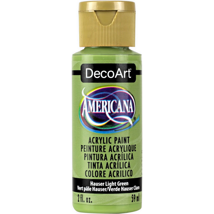 DECOART AMERICANA ACRYLIC PAINT 2OZ - HAUSER LIGHT GREEN -DA131