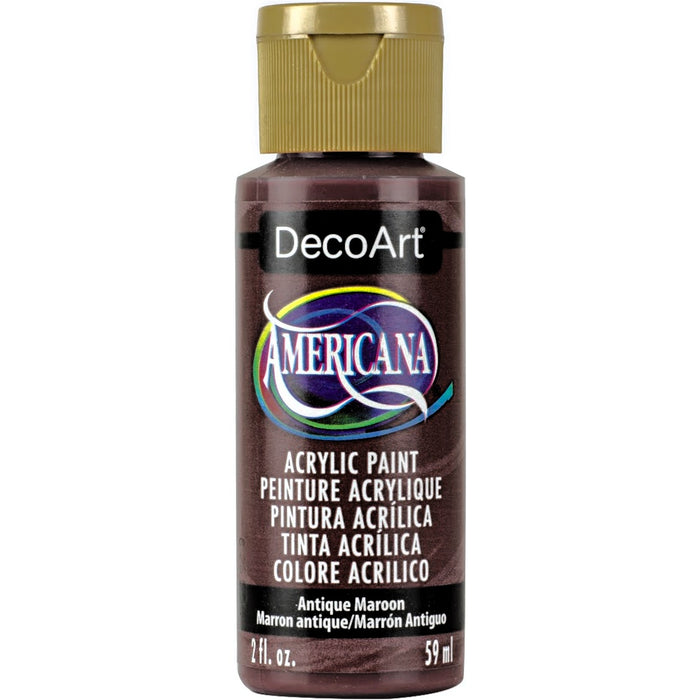 DECOART AMERICANA ACRYLIC PAINT 2OZ -ANTIQUE MAROON -DA160