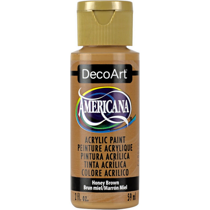 DECOART AMERICANA ACRYLIC PAINT 2OZ - HONEY BROWN -DA163