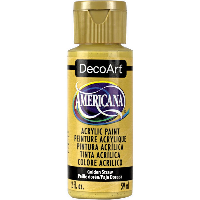 DECOART AMERICANA ACRYLIC PAINT 2OZ - GOLDEN STRAW -DA168