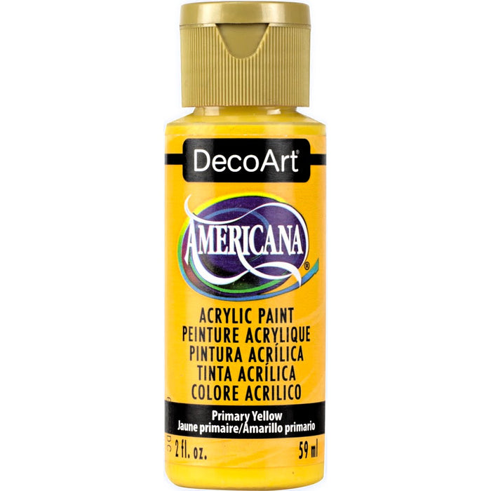 DECOART AMERICANA ACRYLIC PAINT 2OZ - PRIME YELLOW -DA201