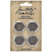 TIM HOLTZ IDEAOLOGY METAL QUOTE SEALS 4/PKG - TH94236