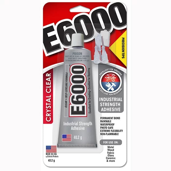 E6000 INDUSTRIAL STRENGTH ADHESIVE CLEAR WITH TIPS - E631020