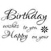 WOODWARE CLEAR STAMPS BIRTHDAY SCRIPT - FRS298 2