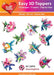 HEARTY CRAFTS EASY 3D TOPPERS HUMMINGBIRDS - HC12970