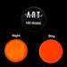 HEALTH OF MIND ART GLOW PASTES FIRE ORANGE - GPFO