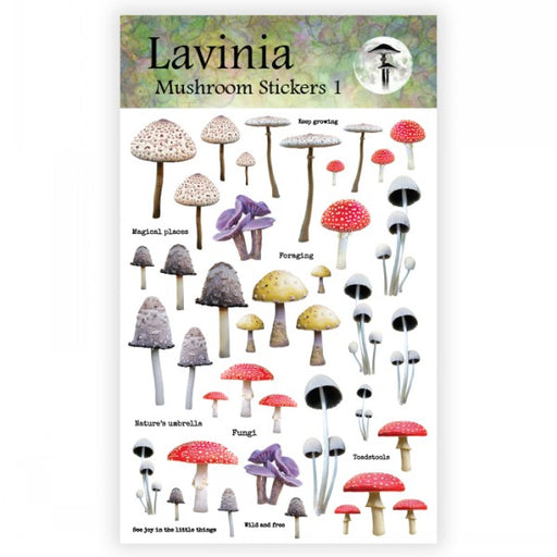 LAVINIA STAMPS MUSHROOM STICKER 1 (Pre order now shipping Mid December 2024)- LST004