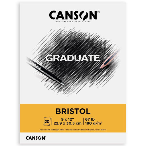 CANSON 20 SHEETS -BRISTOL PAD 9X12 -C31250P057