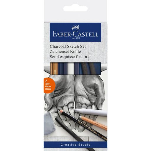 FABER - CASTELL STUDIO MIXED MEDIA CHARCOAL SKETCH SET -18-114002