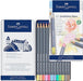 FABER - CASTELL STUDIO GOLDFABER AQUA PASTEL COLOUR PENCIL  ASS PK12 18-114622