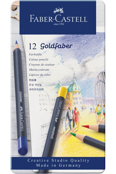 FABER - CASTELL STUDIO GOLDFABER COLOUR PENCIL  ASS PK12- 18-114712