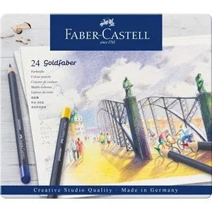 FABER - CASTELL STUDIO GOLDFABER COLOUR PENCIL  ASS PK24- 18-114724