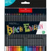 FABER - CASTELL STUDIO BLACK EDITION COLOURED PENCIL TIN 24 - 16-116425