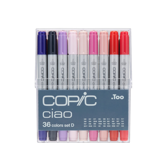 COPIC CIAO 36 COLOUR SET D - CCS36D