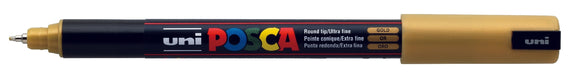 POSCA PAINT MARKER PC1MR PIN GOLD - PC1MRGD