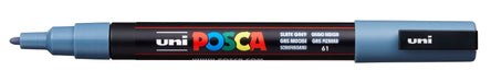 POSCA PAINT MARKER PC3M BULLET SHAPED SLATE GREY - PC3MSG