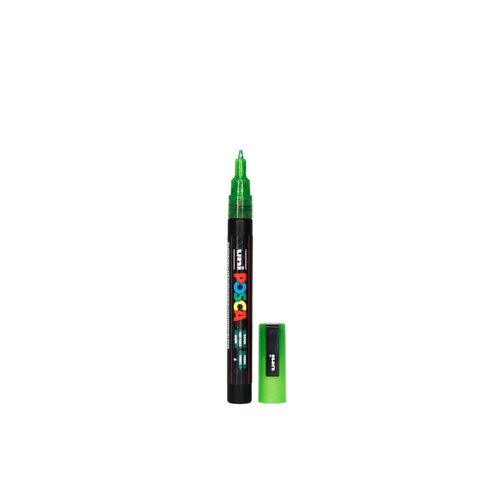 POSCA PAINT MARKER PC3M BULLET GLITTER GREEN - PC3MLGN