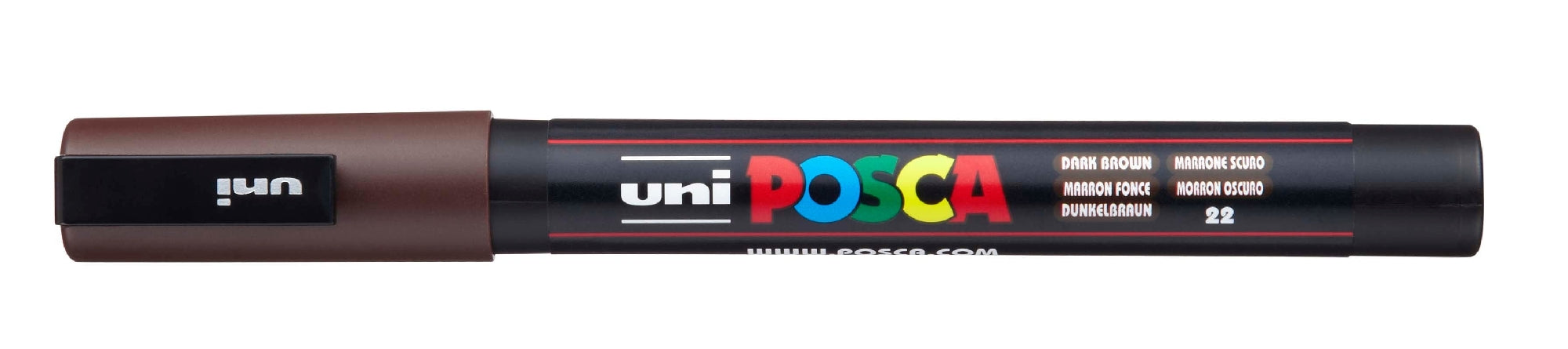 POSCA PAINT MARKER PC3M BULLET SHAPED DARK BROWN - PC3MDB