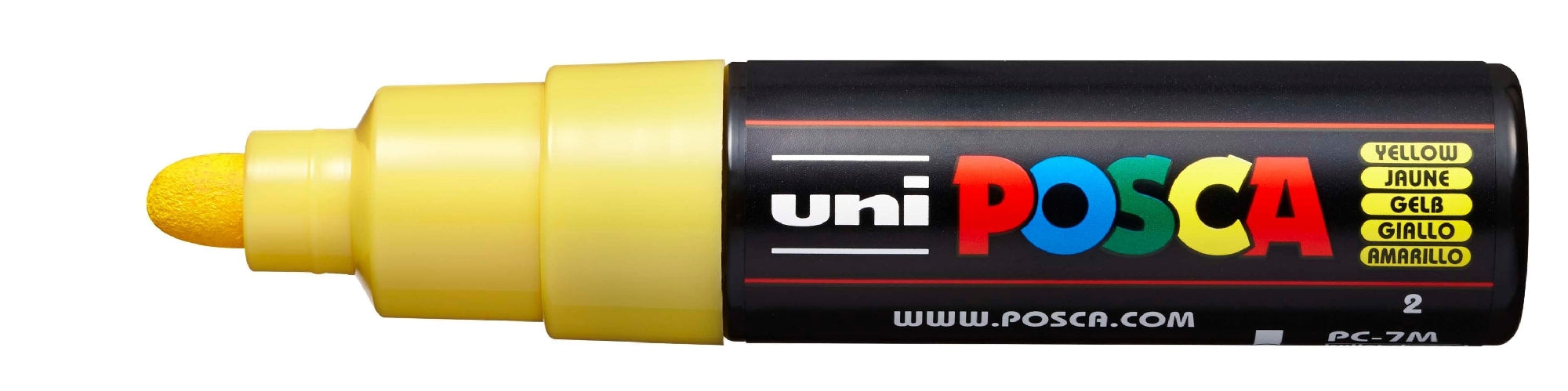 POSCA PAINT MARKER PC7M BULLET YELLOW - PC7MY