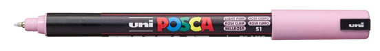 POSCA PAINT MARKER PC1MR PIN LIGHT PINK - PC1MRLP-1P