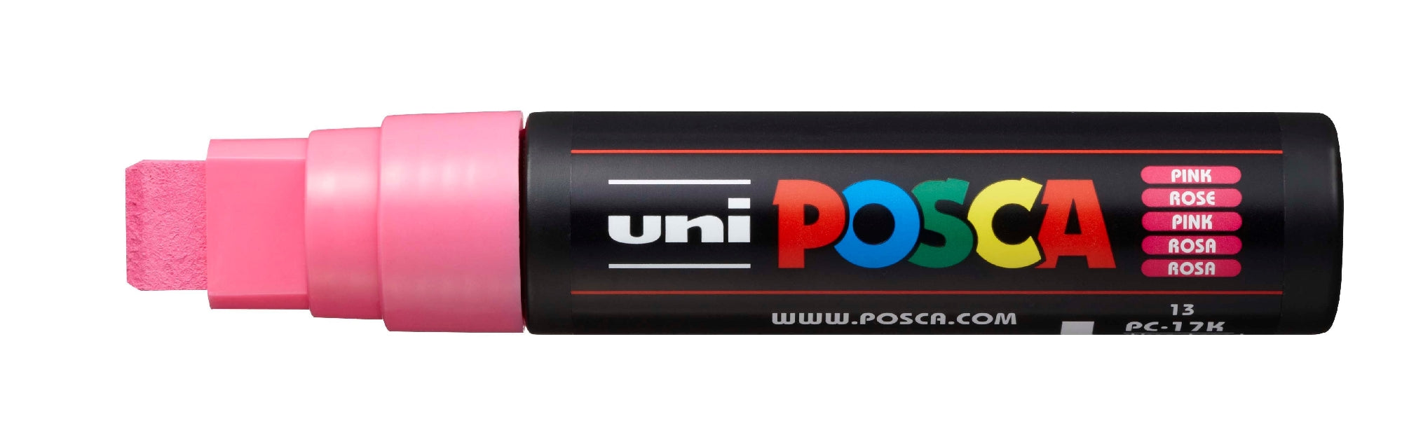 POSCA PAINT MARKER PC17K CHISEL PINK - PC17KP