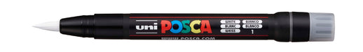 POSCA PAINT MARKER PCF350 BRUSH WHITE - PCF350W