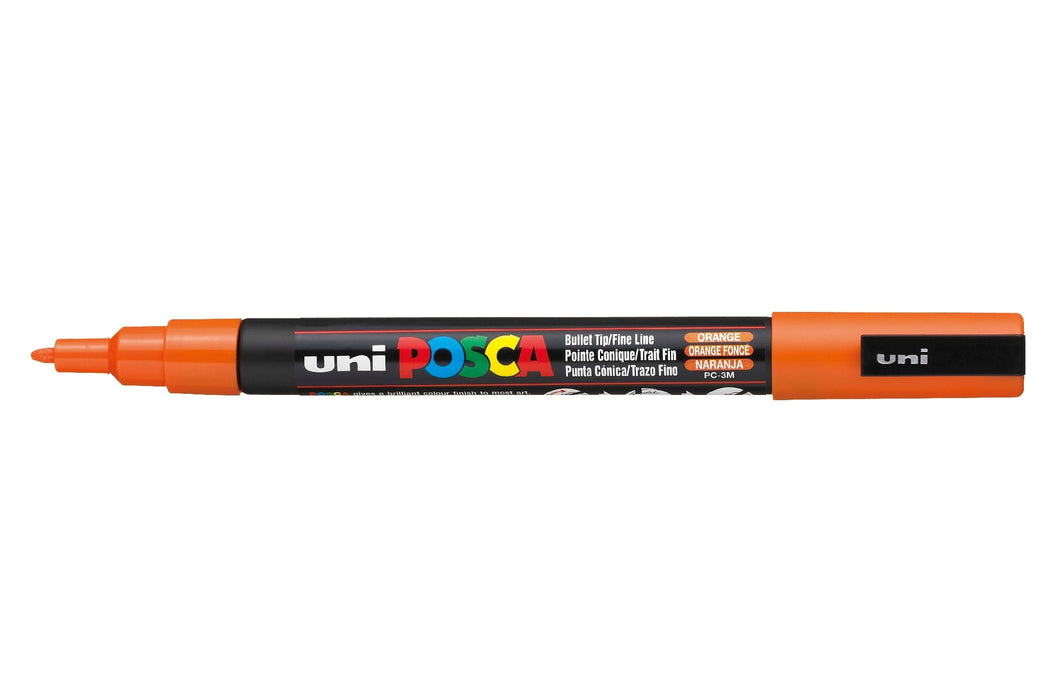 POSCA PAINT MARKER PC3M BULLET SHAPED ORANGE - PC3MO