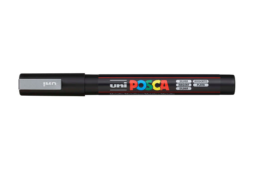 POSCA PAINT MARKER PC3M BULLET SHAPED SILVER - PC3MS