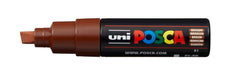 POSCA PAINT MARKER PC8K CHISEL BROWN - PC8KBRO