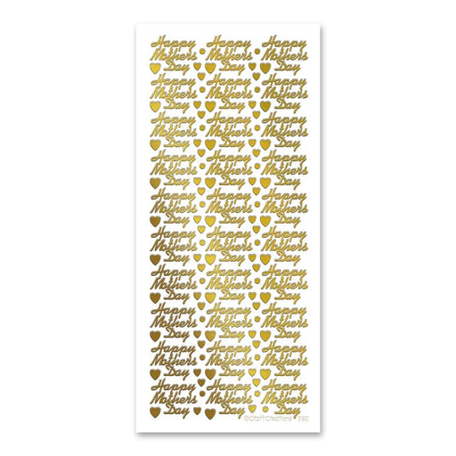 STICKER HAPPY MOTHERS DAY GOLD - XL282P-01