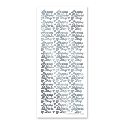 STICKER HAPPY MOTHERS DAY SILVER - XL282P-02