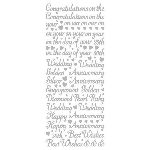 STICKER MIXED CONGRATULATIONS BLACK - XL218P-03