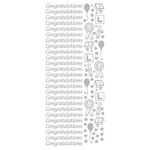 STICKER CONGRATULATIONS SMALL BLACK - XL417P-03