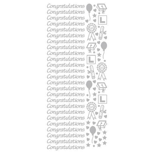 STICKER CONGRATULATIONS SMALL BLACK - XL417P-03