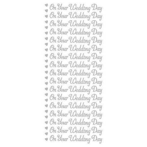 STICKER ON YOUR WEDDING DAY BLACK - XL478P-03