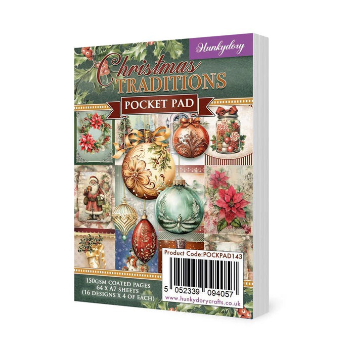 HUNKYDORY CHRISTMAS TRADITIONS POCKET PAD - POCKPAD143