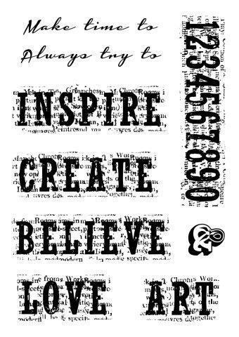 WOODWARE CLEAR STAMPS VINTAGE INSPIRATION - FRS650