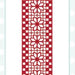 SUE WILSON FESTIVE COLLECTION CHECKERBOARD POINSETTIA BORDER - CED3112