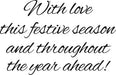 WOODWARE CLEAR STAMPS WITH LOVE THIS FESTIVE SEASON - JWS074