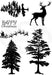 WOODWARE CLEAR STAMPS SILHOUETTE FOREST - JGS613