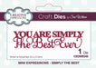 SUE WILSON DIE MINI EXPRESSION COLL SIMPLYTHE BEST - CEDME046