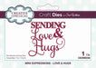 SUE WILSON DIE MINI EXPRESSION COLL LOVE AND HUGS - CEDME048