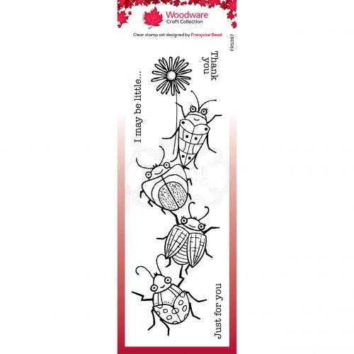 WOODWARE FRANCOISE READ BEETLE FLOWER 8 IN X 2.6 IN CLEAR ST - FRS397