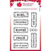 WOODWARE CLEAR SINGLES MINI 3X4IN STAMP CHRISTMAS JUNK LABEL - FRM068